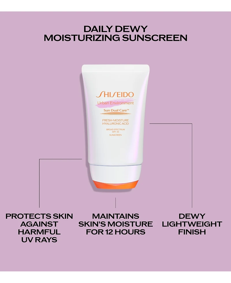 Shiseido Urban Environment Fresh-Moisture Sunscreen Spf 42, 1.8 oz.