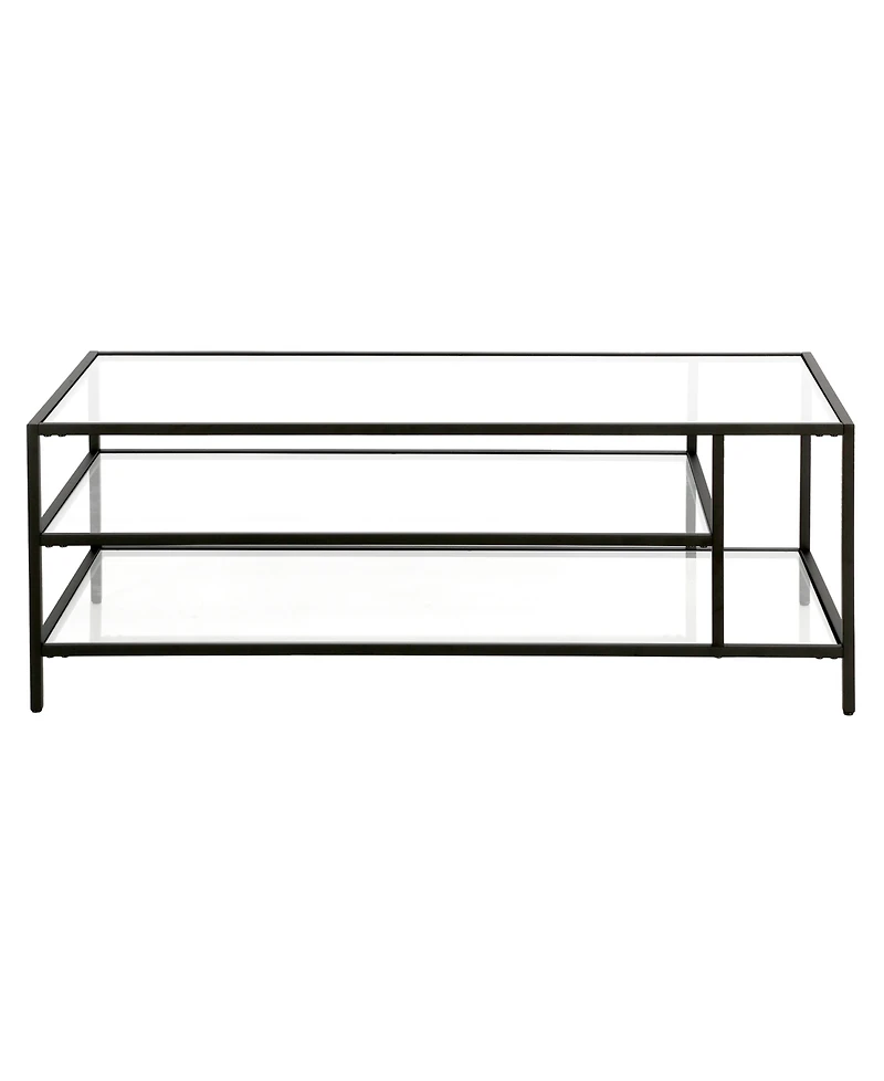Winthrop Coffee Table with Shelves, 46" x 20"