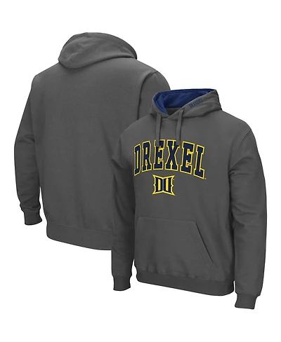 Men's Drexel Dragons Arch and Logo Pullover Hoodie