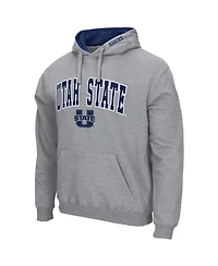 Colosseum Men's Utah State Aggies Arch and Logo Pullover Hoodie