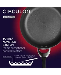 Circulon Symmetry Hard-Anodized Nonstick Weeknight Cookware Induction Pots and Pans Set, 4-Piece, Black