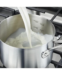 KitchenAid Stainless Steel 2 Quart Induction Sauce Pan with Measuring Marks and Lid