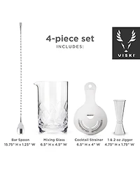 Viski Barware Tool Set, 4 Piece
