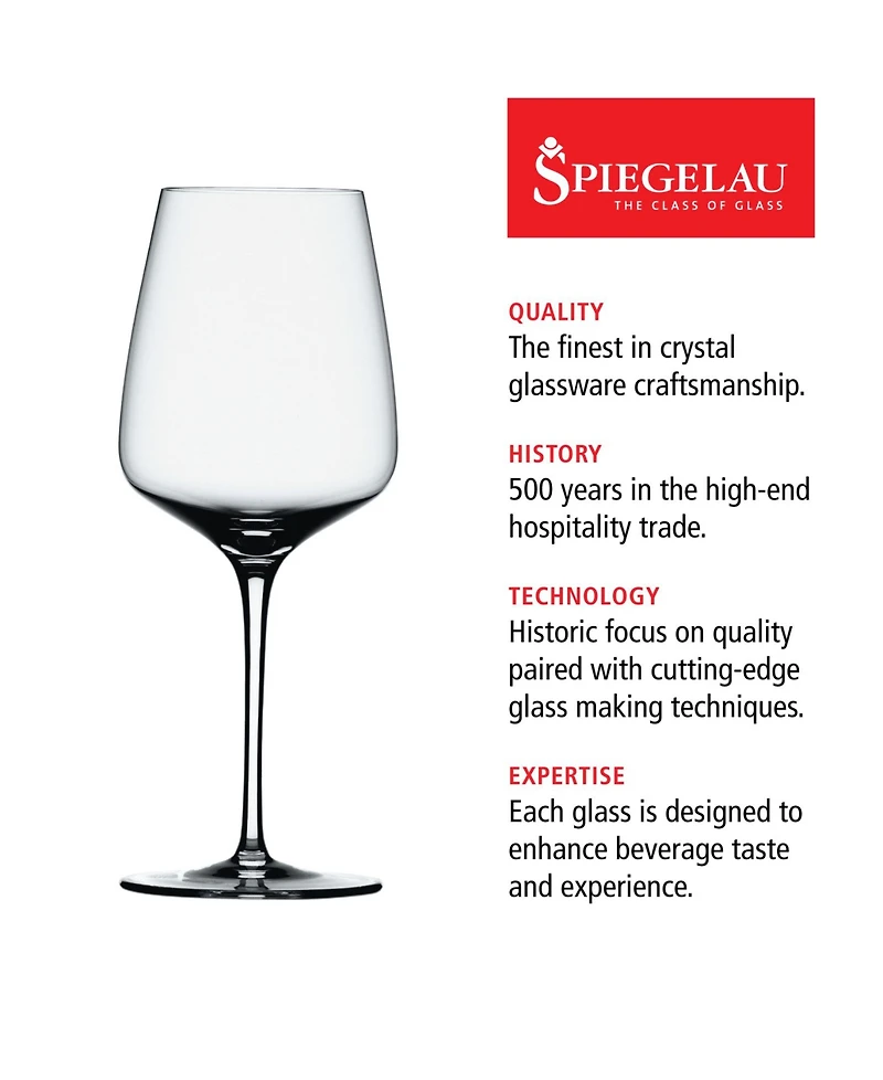 Spiegelau Willsberger Bordeaux Wine Glasses, Set of 4, 22.4 Oz