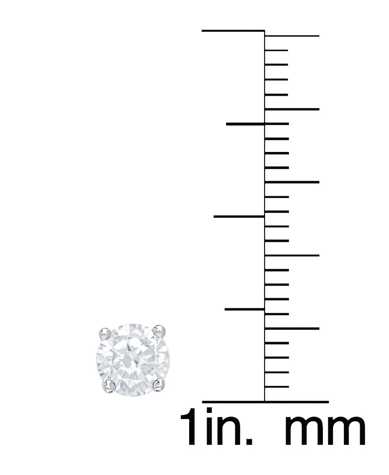 Ball, Clear, Cubic Zirconia and Rose Stud 4-Piece Earrings Set in Fine Silver Plate