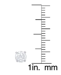 Ball, Clear, Cubic Zirconia and Rose Stud 4-Piece Earrings Set in Fine Silver Plate
