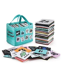 The Peanutshell Toddler Soft Alphabet Cards with Cloth Storage Bag ABCs Learning Flash Cards, Best Early Educational Toys for 0 1 2 3 Years Old