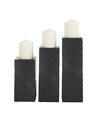 CosmoLiving by Cosmopolitan Mdf Contemporary Candle Holder, Set of 3