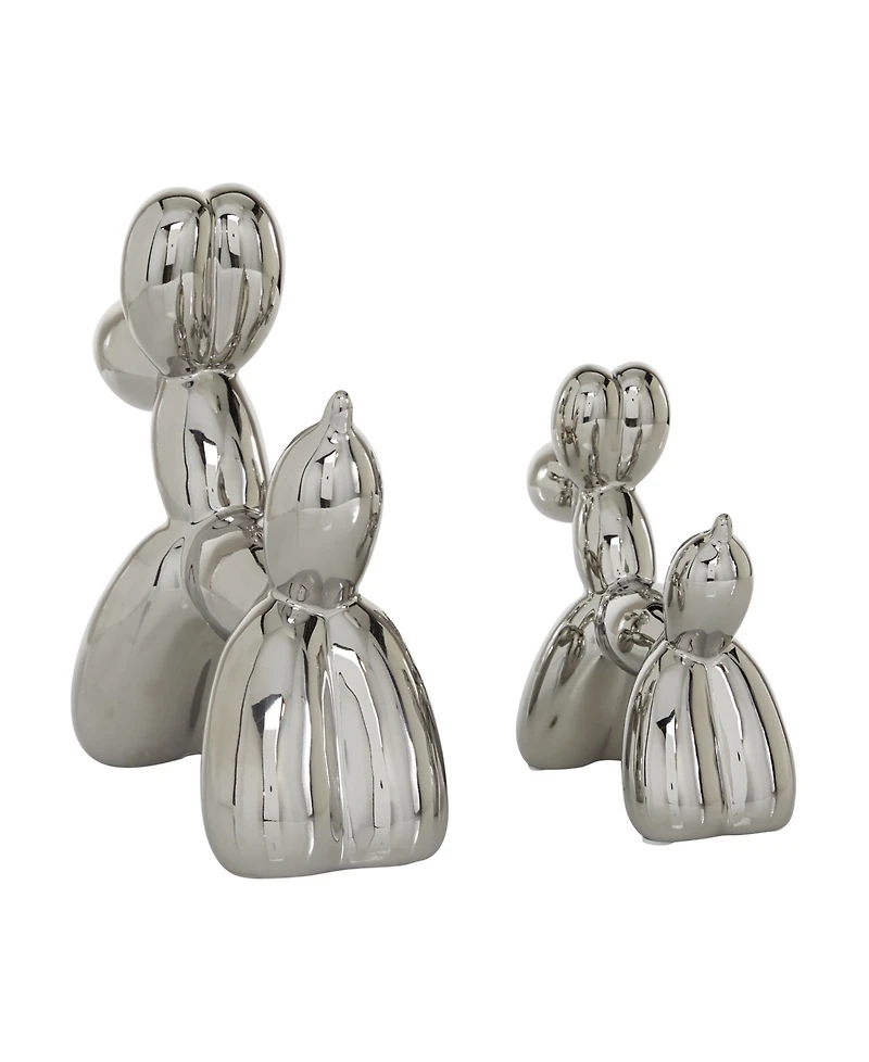Contemporary Dog Sculpture, Set of 2