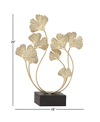 Metal Modern Nature Sculpture, 22" x 18"
