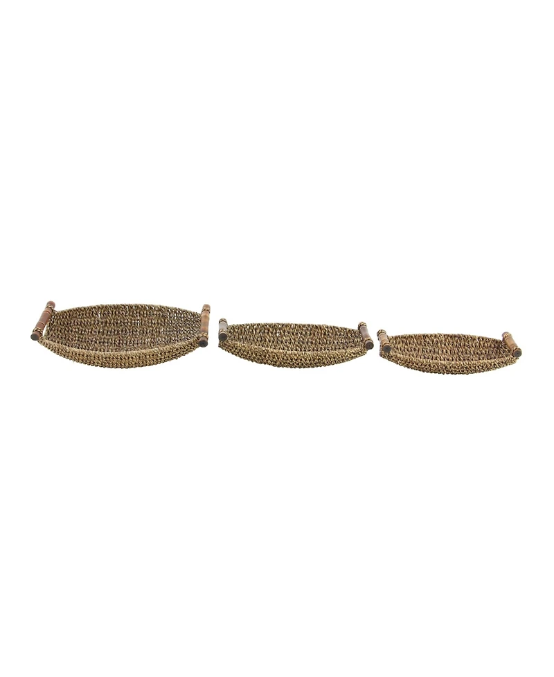 Metal Coastal Storage Basket, Set of 3