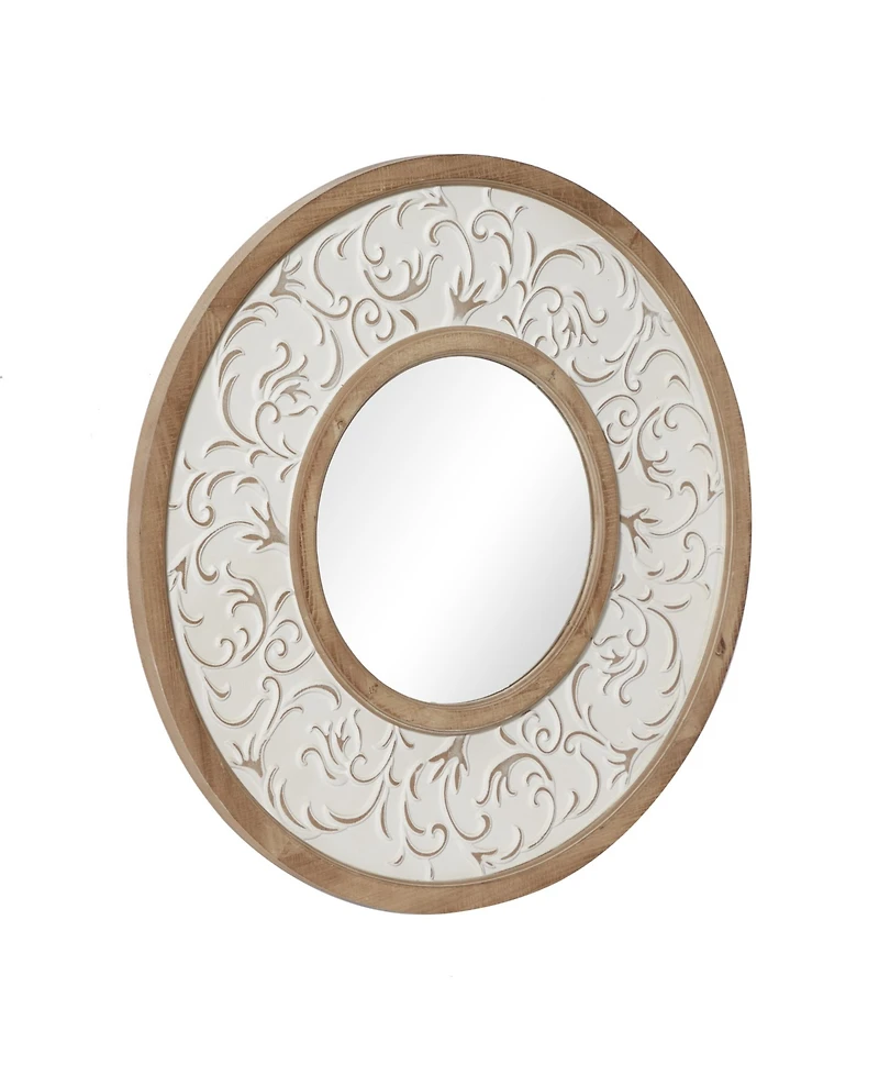 Farmhouse Wood Wall Mirror, 32" x 32"