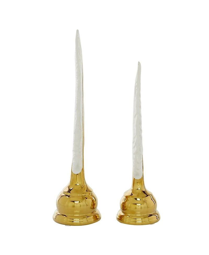 CosmoLiving by Cosmopolitan Glam Birds Sculpture, Set of 2