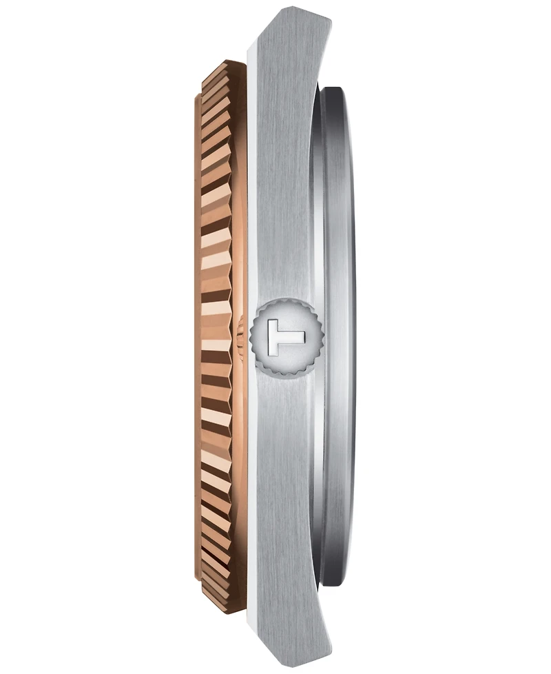 Tissot Men's Prx Powermatic 80 Automatic 18K Gold Stainless Steel Bracelet Watch 40mm