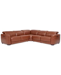 Lexanna -Pc. Leather Sectional with Power Motion Recliners