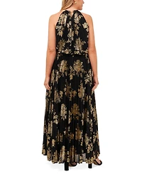 Msk Plus Floral-Print Dress