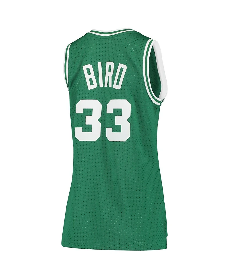Women's Larry Bird Kelly Green Boston Celtics 1985-86 Hardwood Classics Swingman Jersey