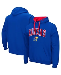 Men's Royal Kansas Jayhawks Big and Tall Arch Logo 2.0 Pullover Hoodie