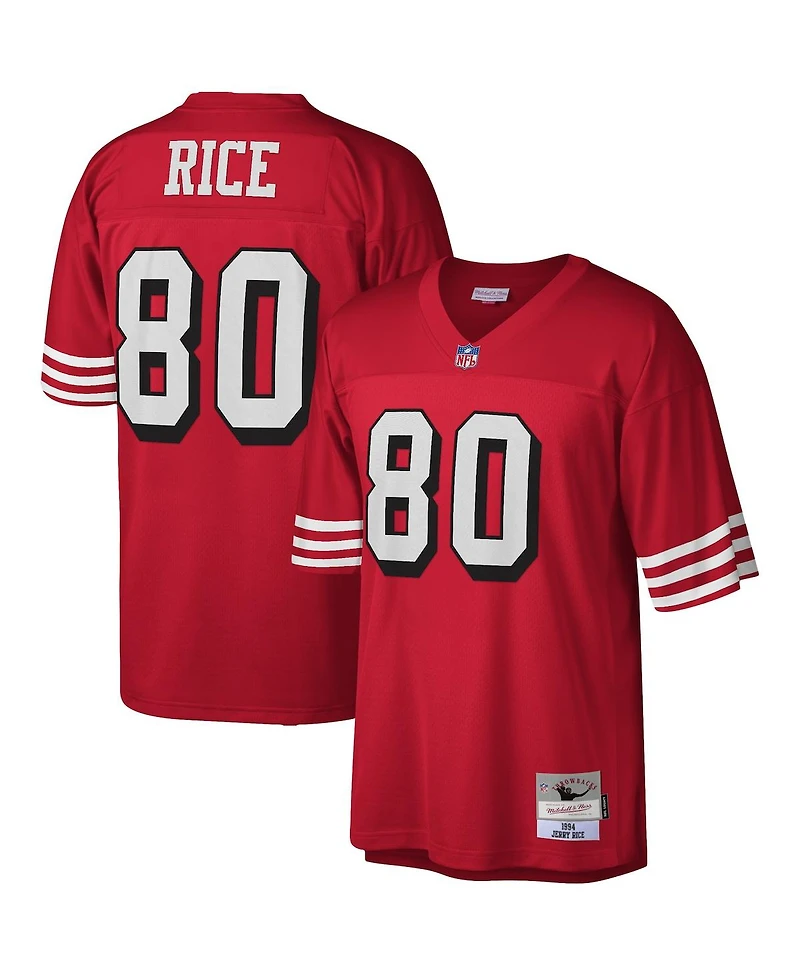 Men's Jerry Rice Scarlet San Francisco 49ers 1994 Legacy Replica Jersey