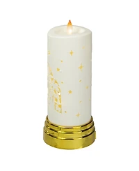 9" Nativity Scene Flameless Candle