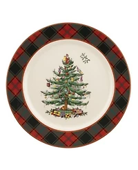 Spode Christmas Tree Tartan Buffet Plate