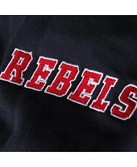 Women's Navy Ole Miss Rebels Big Logo Pullover Hoodie