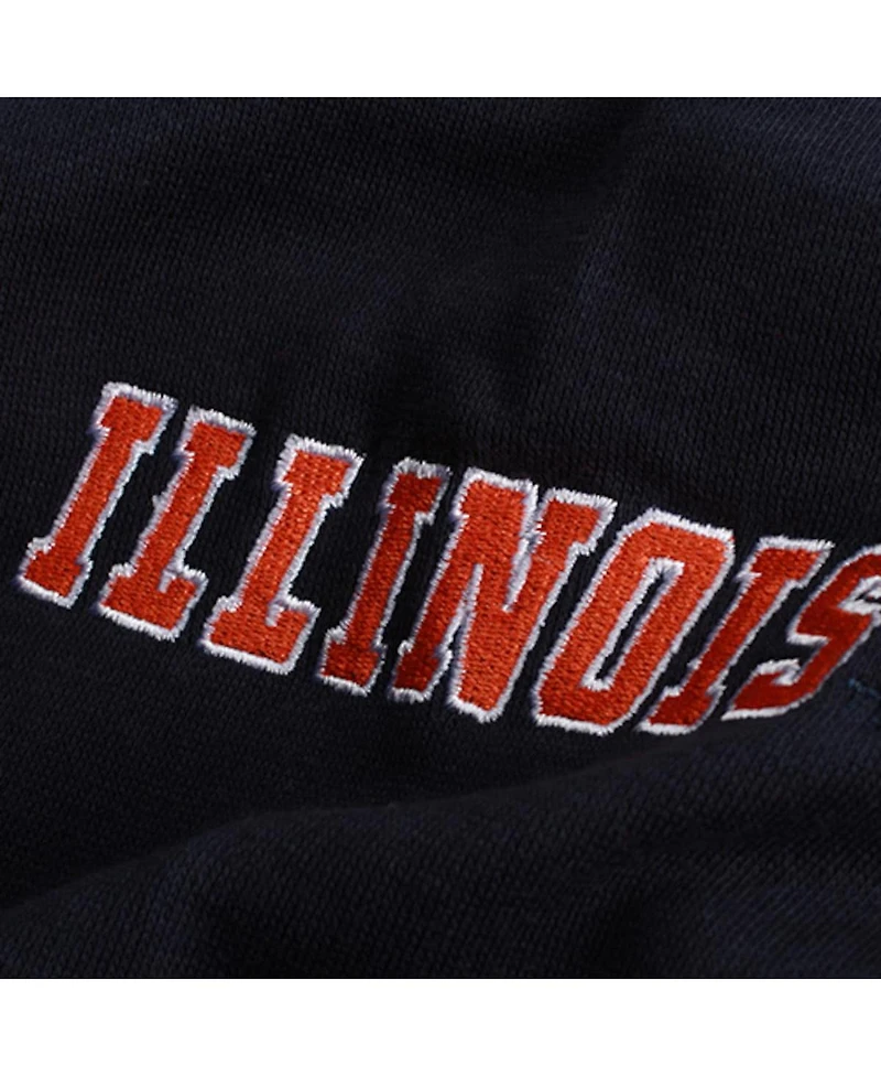 Big Boys Navy Illinois Fighting Illini Logo Pullover Hoodie
