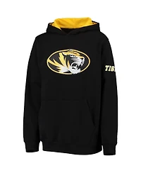 Big Boys Black Missouri Tigers Logo Pullover Hoodie