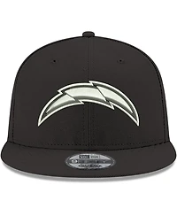 Men's Black Los Angeles Chargers B-Dub 9FIFTY Adjustable Snapback Hat
