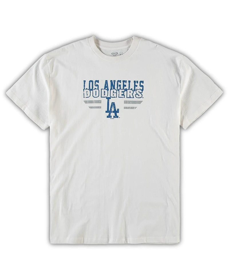 Men's White, Royal Los Angeles Dodgers Big and Tall Pinstripe Sleep Set