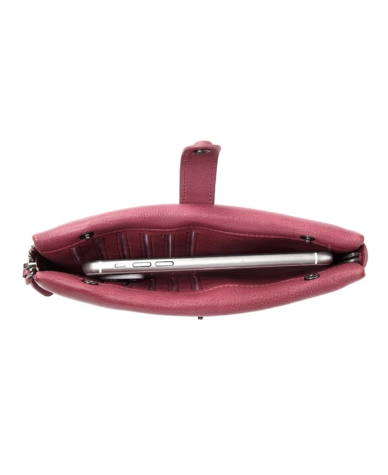 Old Trend Women's Genuine Leather Snapper Clutch