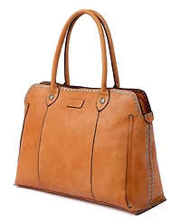 Old Trend Women's Genuine Leather Soul Stud Satchel Bag