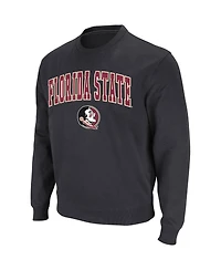 Colosseum Men's Florida State Seminoles Arch & Logo Tackle Twill Pullover Sweatshirt