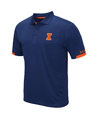 Men's Colosseum Navy Illinois Fighting Illini Logo Santry Polo Shirt