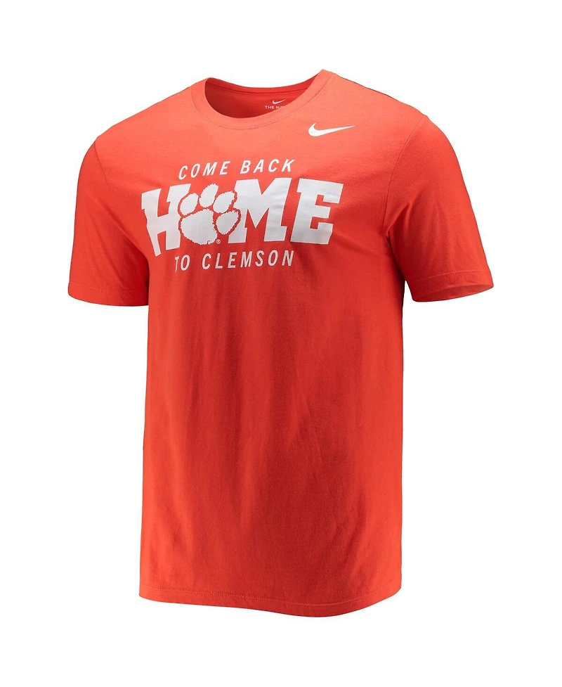 Men's Nike Orange Clemson Tigers Logo Mantra T-shirt