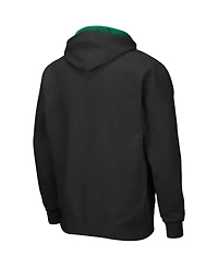 Men's Colosseum Black Oregon Ducks Arch and Logo 3.0 Full-Zip Hoodie