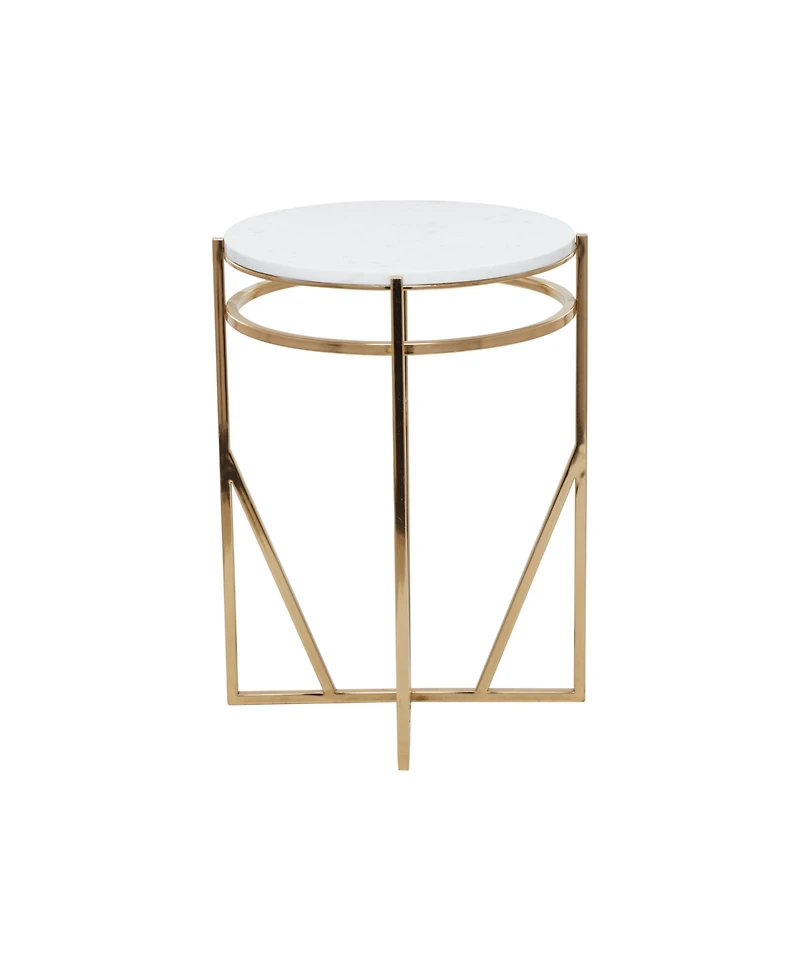 Iron Contemporary Accent Table