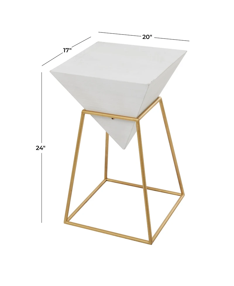 Metal Modern Accent Table