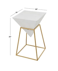 Metal Modern Accent Table