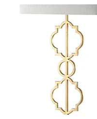 Selina Iron Ogee Trellis Modern Led Floor Lamp