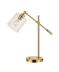 Kathryn Classic Glass Adjustable Head Modern Usb Charging Led Task Lamp