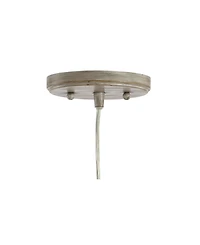 Fontaine 6.25" Adjustable Greige Glass Led Pendant