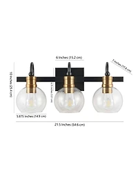 Jonathan Y Marais -Light Rustic Vintage-Inspired Led Vanity Light