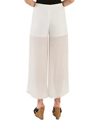 Bcx Juniors' Tie-Front Gauze Cropped Pants