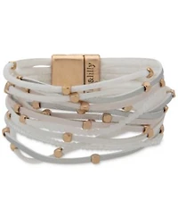 Lonna Lilly Beaded Leather Cord Multi Row Bracelet Collection