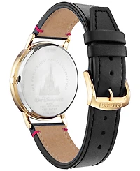 Marvel by Citizen Tony Stark Black Leather Strap Watch 43mm