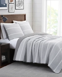 Brooklyn Loom Niari Yarn Dye Stripe 2 Piece Quilt Set, Twin