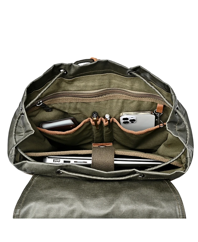 Tsd Brand Urban Light Traveller Canvas Backpack