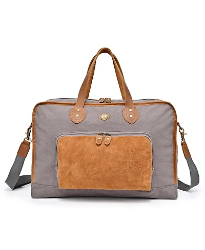 Tsd Brand Valley Oak Canvas Weekender Bag