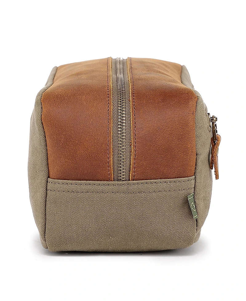 Tsd Brand Valley Oak Canvas Toiletry Bag